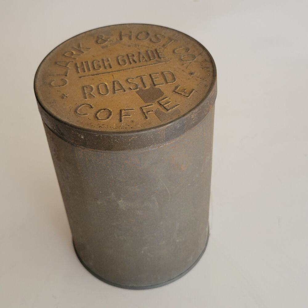 Vintage Clark & Host Co. High Grade Roasted Coffee Empty Tin